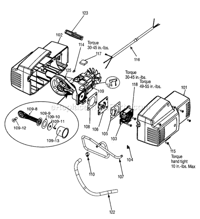 Page A Diagram and Parts List for CFFN250N Type 0 Porter Cable Compressor